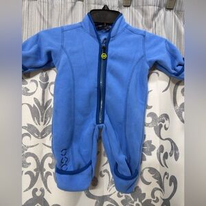 Mikk-Line Cotton Fleece Baby Suit - Melange Denver One‎ Piece Size 0-3mos EUC
